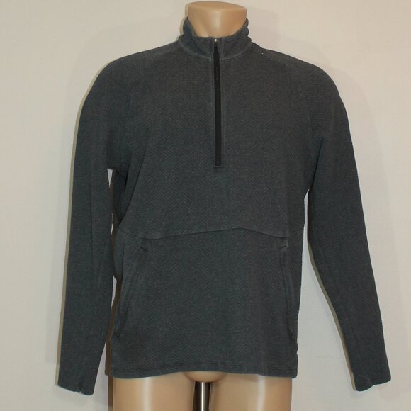 Lululemon  athletica At Ease Half Zip sport  Pullover  Gray Jacket Men's L - Picture 3 of 9